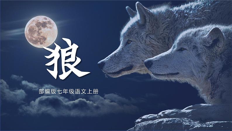 第十八课《狼》第二课时(教学课件)-2024-2025学年七年级语文上册同步备课精品课件+导学案+教学设计+同步练习(部编版)第1页