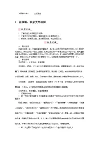 人教部编版九年级下册我亲爱的祖国精品教案及反思