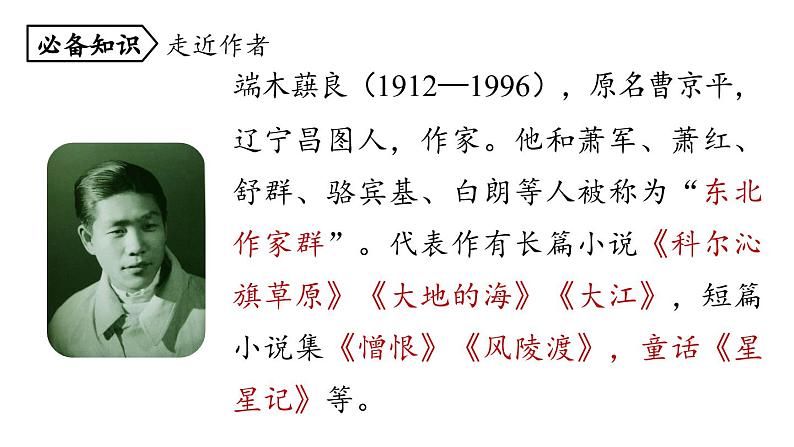 统编版七年级语文下册-8 土地的誓言 课件05