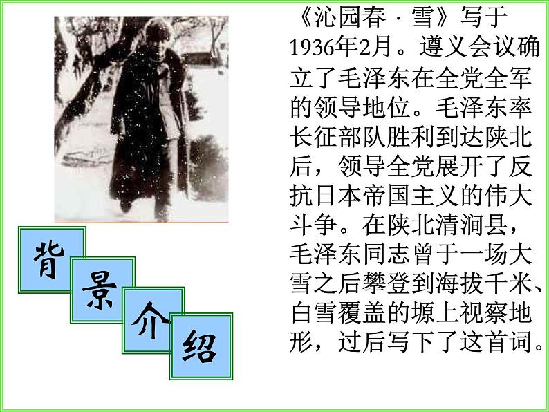 第1课《沁园春.雪》教学课件 2023—2024学年统编版语文九年级上册05