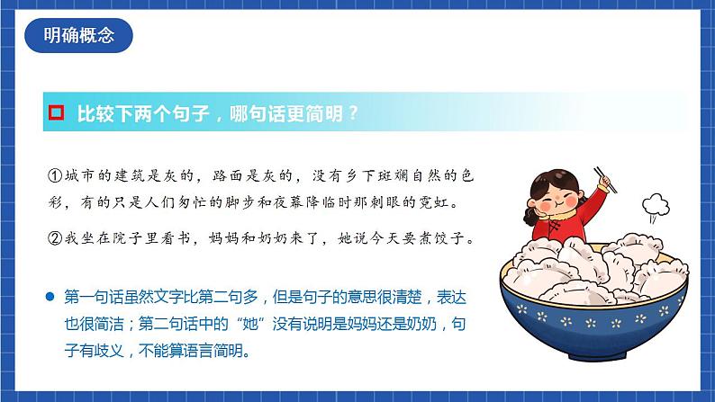 人教统编版语文七年级下册 写作《语言简明》课件+教学设计05