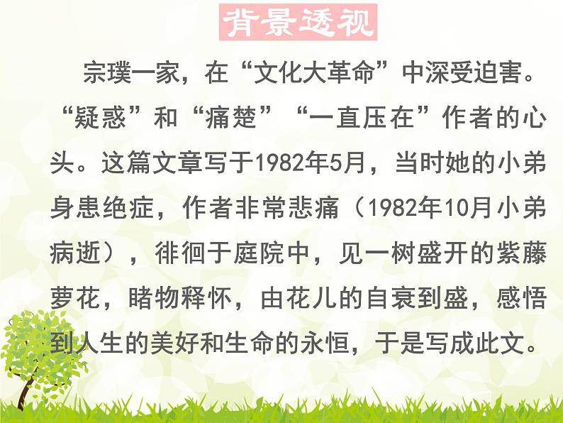 统编版七年级下第18课《紫藤萝瀑布》课件.pptx统编版七年级下第18课《紫藤萝瀑布》课件第4页