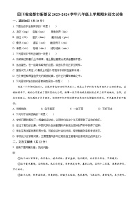 四川省成都市新都区2023-2024学年八年级上学期期末语文试题（原卷+解析）