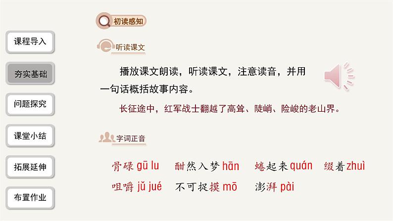 2023-2024学年统编版语文七年级下册 第二单元 《老山界》 课件第6页