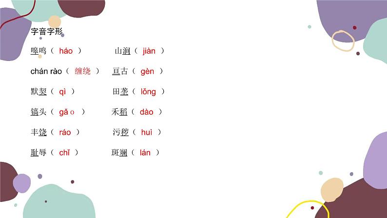 统编版语文七年级下册 8 土地的誓言课件第3页