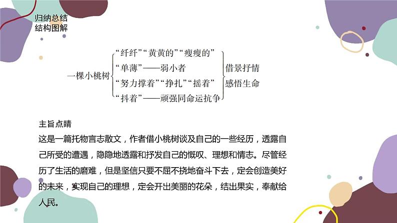 统编版语文七年级下册 19 一棵小桃树课件08