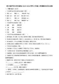 四川省泸州市龙马潭区2023-2024学年八年级上学期期末语文试题（原卷版+解析版）