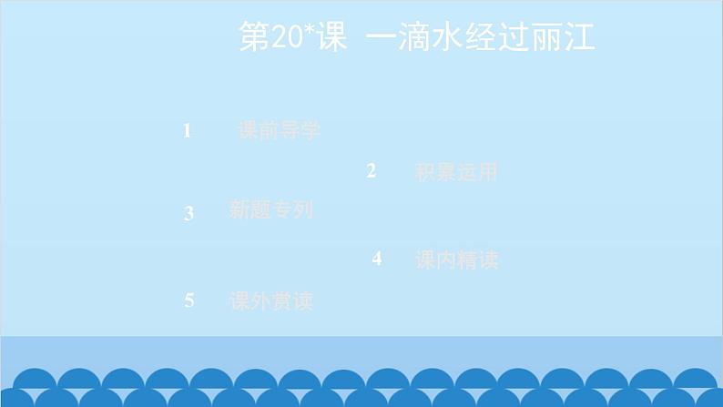统编版语文八年级下册 第20_课 一滴水经过丽江课件02