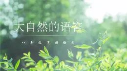 部编版语文八下 5 大自然的语言（课件PPT）