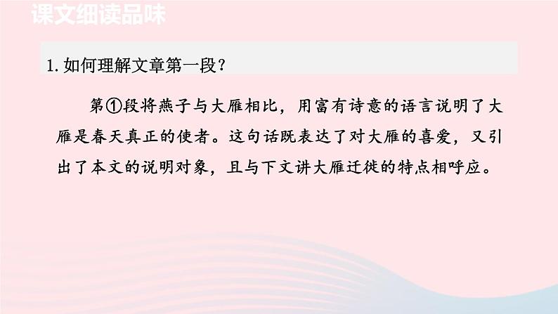 2024春八年级语文下册第2单元7大雁归来第2课时教学课件(部编版)第2页
