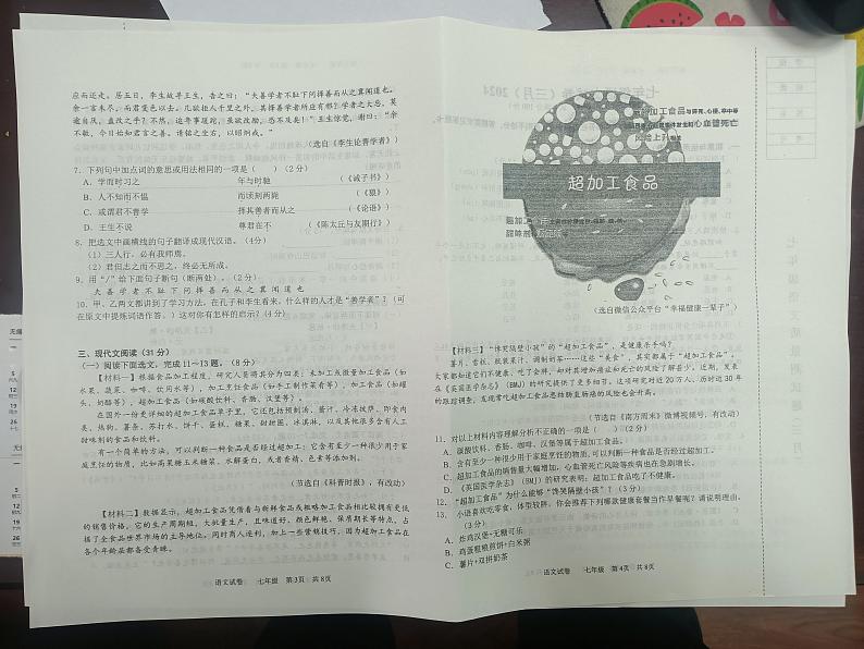 辽宁省鞍山市铁西区2023-2024学年七年级下学期开学考试语文试题第2页