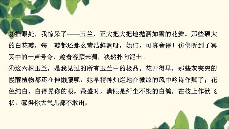 阅读新课堂 分析表现手法,体味作者匠心第6页