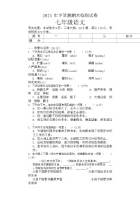 湖南省衡阳市常宁市2023-2024学年七年级上学期期末考试语文试题