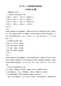 山东省菏泽市曹县2023-2024学年九年级上学期期末语文试题