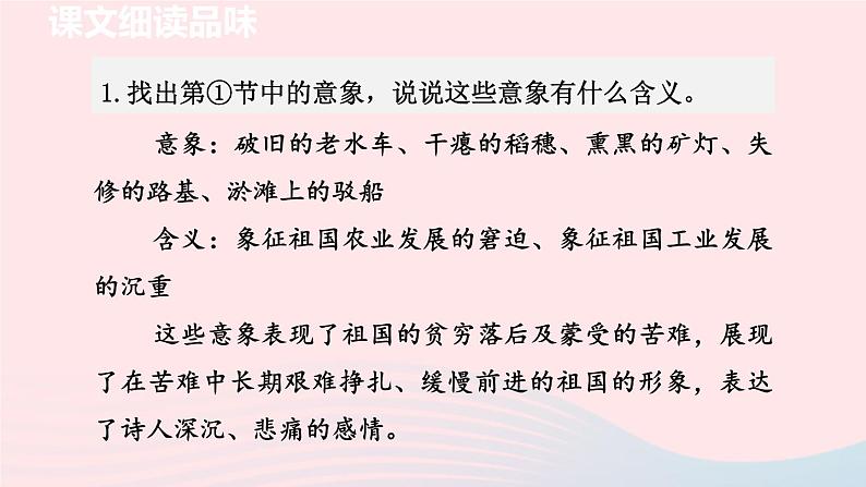 2024春九年级语文下册第1单元1祖国啊我亲爱的祖国第2课时教学课件(部编版)第2页