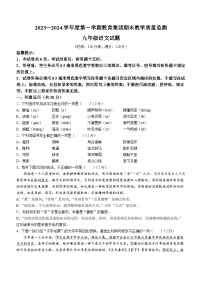 山东省滨州市博兴县2023-2024学年九年级上学期期末语文试题
