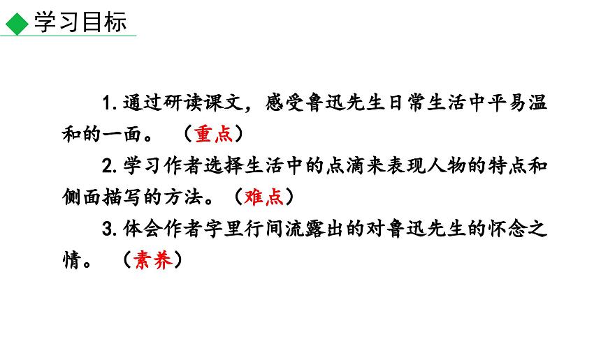 3 回憶魯迅先生（節(jié)選）（課件）七年級下冊語文2023-2024學年 部編版第2頁