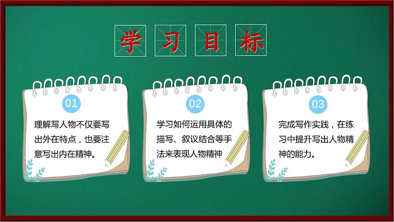 写作:写出人物的精神(课件)七年级下册语文2023-2024学年 部编版第2页