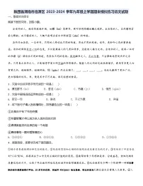 04，陕西省渭南市临渭区2023-2024学年九年级上学期期末模拟练习语文试题