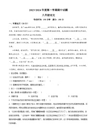 江苏省仪征市2023-2024学年八年级上学期期中语文试题（原卷版+解析版）
