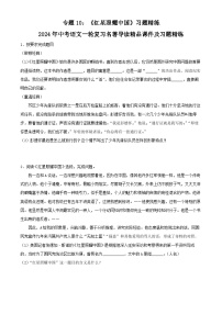 中考语文学案-《红星照耀中国》中考资料2024