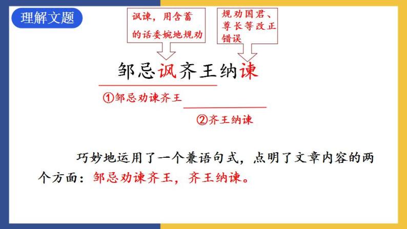 21《邹忌讽齐王纳谏》课件 人教版初中语文九年级下册04