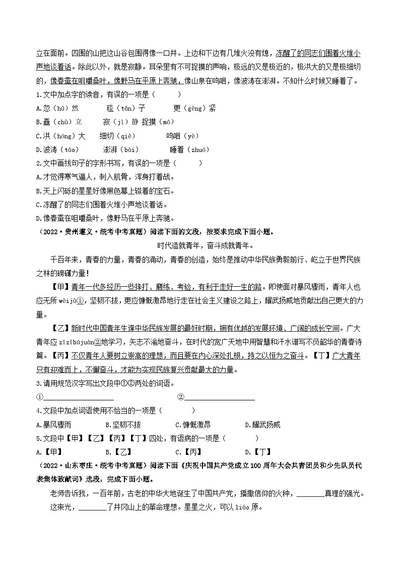 热点09  基础知识综合(原卷版)第2页