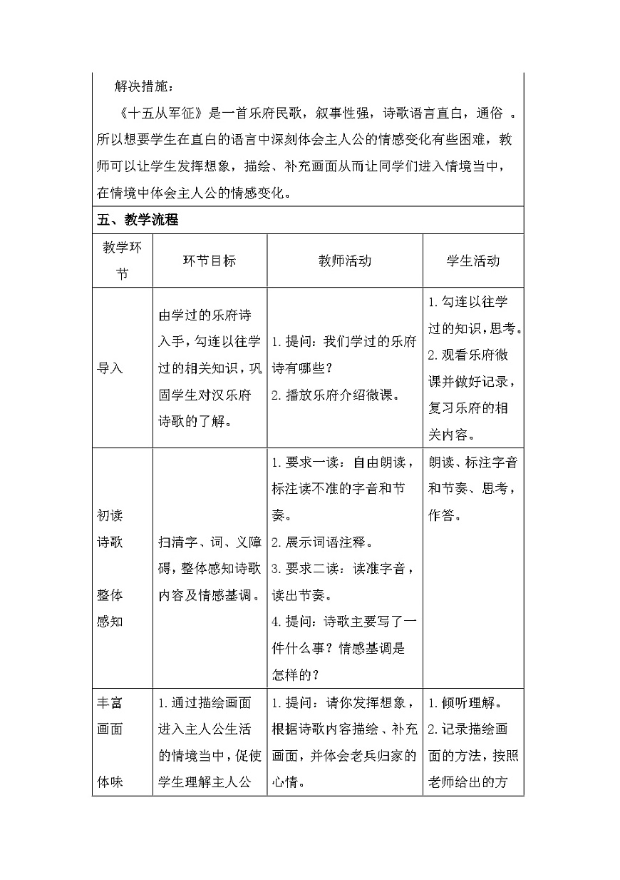 《十五從軍征》教案第2頁