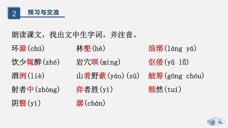 (上课课件)人教版九年级上册语文12《醉翁亭记》 (3)第5页