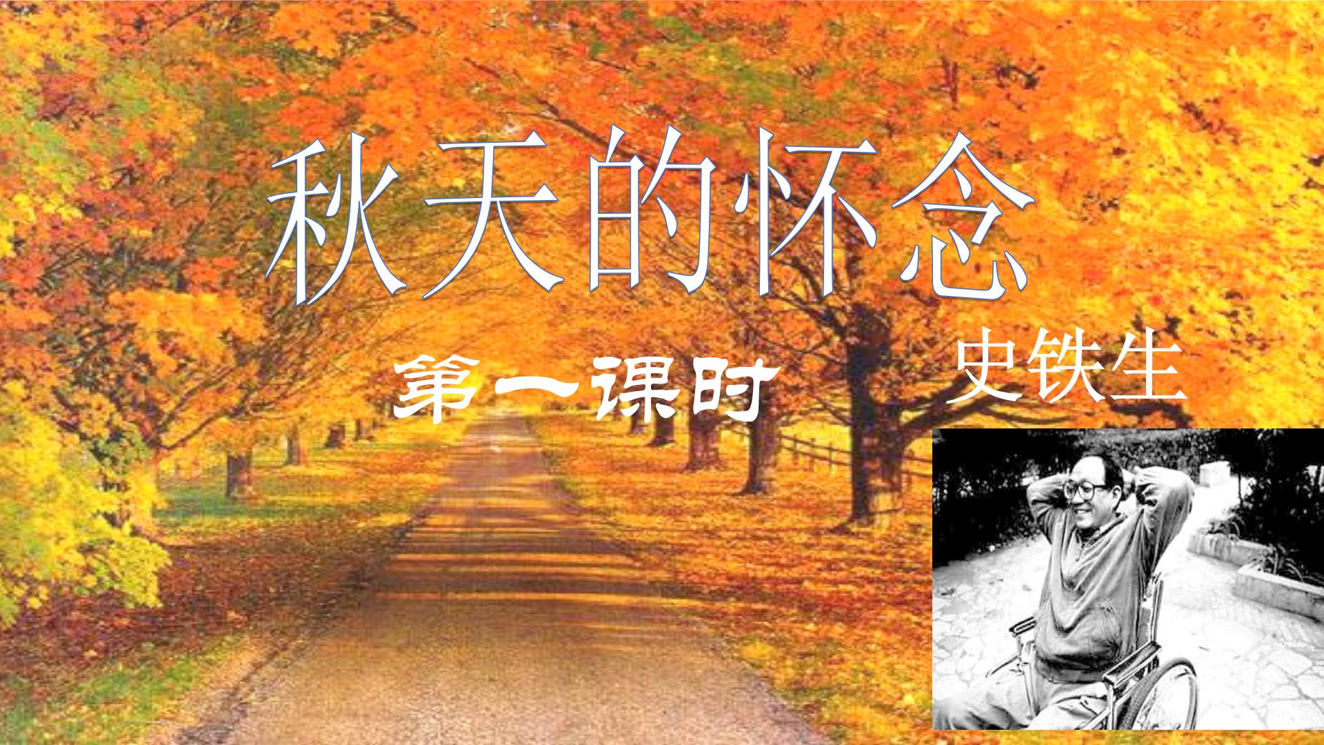 初中语文人教部编版七年级上册秋天的怀念优秀课件ppt