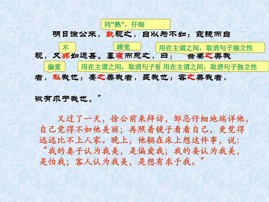 （教案課件）人教版九年級下冊語文同步教案：21《鄒忌諷齊王納諫》（1）第6頁