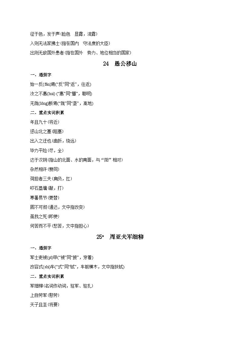 第六单元【速记清单】- 2023-2024学年八年级语文上册单元速记·巧练(统编版)第2页