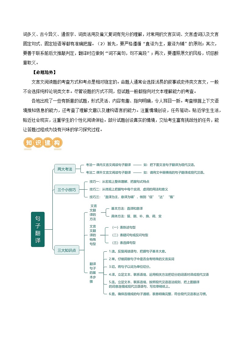 专题10 句子翻译(讲练)-2024年中考语文二轮复习课件PPT+讲义(全国通用)03