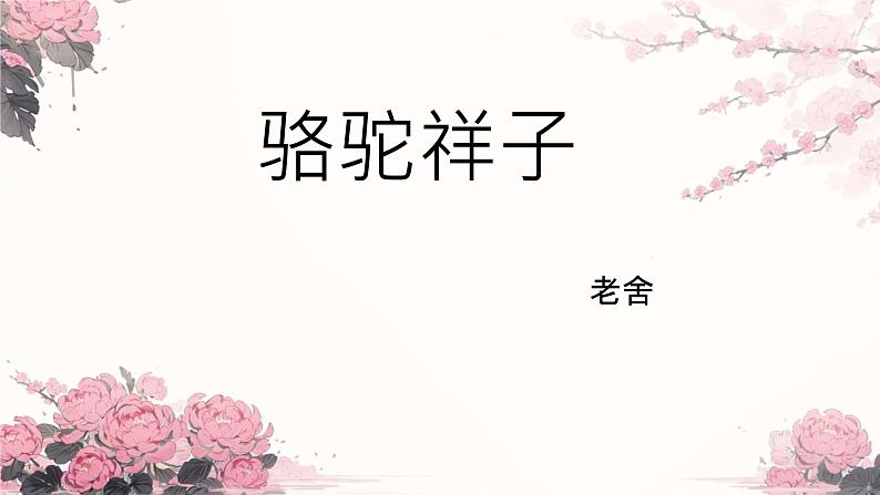 名著导读《骆驼祥子》:圈点与批注 课件PPT01