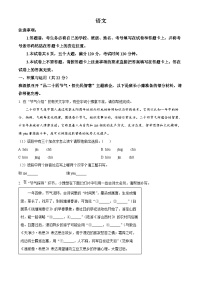 2024年河南省新鄉(xiāng)市中考一模語(yǔ)文試題（原卷版+解析版）