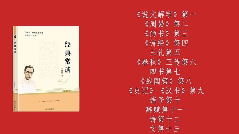 名著导读《经典常谈》:选择性阅读 课件第4页