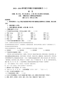 辽宁省沈阳市民办联合体2023-2024学年八年级下学期月考语文试题