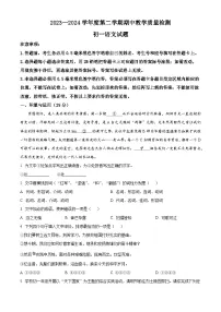 山东省菏泽市郓城县2023-2024学年七年级下学期期中语文试题（原卷版+解析版）