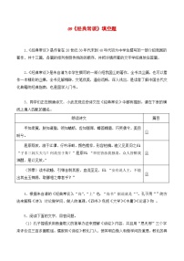 09《经典常谈》能力训练（填空题）-2023-2024学年八年级语文下册知识（考点）梳理与能力训练（统编版）