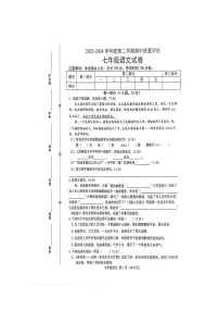 河北省唐山市滦南县2023-2024学年七年级下学期期中考试语文试题