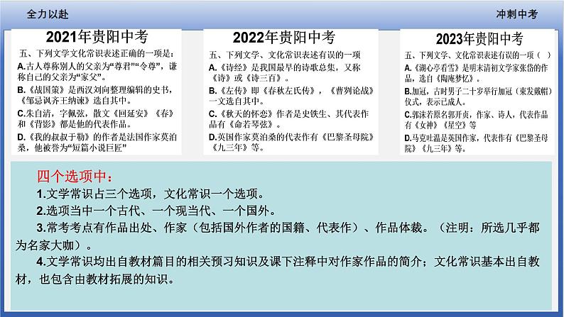 中考语文二轮专题复习:《文学文化常识专题复习》课件第5页
