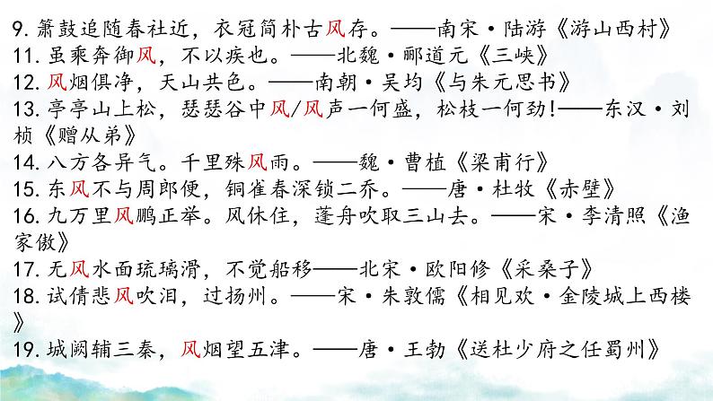 中考语文二轮专题复习:古诗词主题式默写课件PPT06
