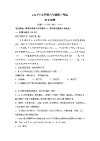 湖南省常德市澧縣2023-2024學(xué)年八年級下學(xué)期期中語文試題（含解析）