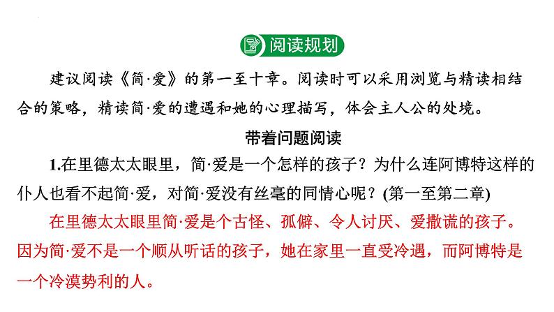 2024年九年级语文中考名著阅读突破第12部 《简·爱》(课件)第3页