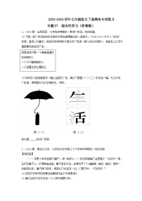 专题07 综合性学习2023-2024学年七年级语文下册期末专项复习(全国通用)