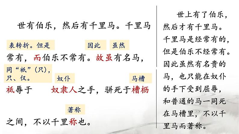 2024-2025学年部编版八年级语文下《马说》课件第6页