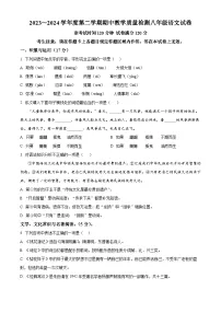辽宁省抚顺市新宾满族自治县2023-2024学年八年级下学期期中语文试题（原卷版+解析版）