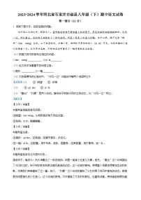 河北省石家庄市赵县2023-2024学年八年级下学期期中语文试题