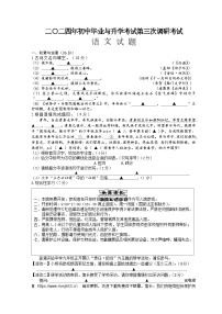 2024年江苏省盐城市亭湖区中考三模语文试题(1)