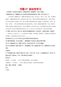 专题07 综合性学习-2023-2024学年八年级语文下册期末专项复习(全国通用)